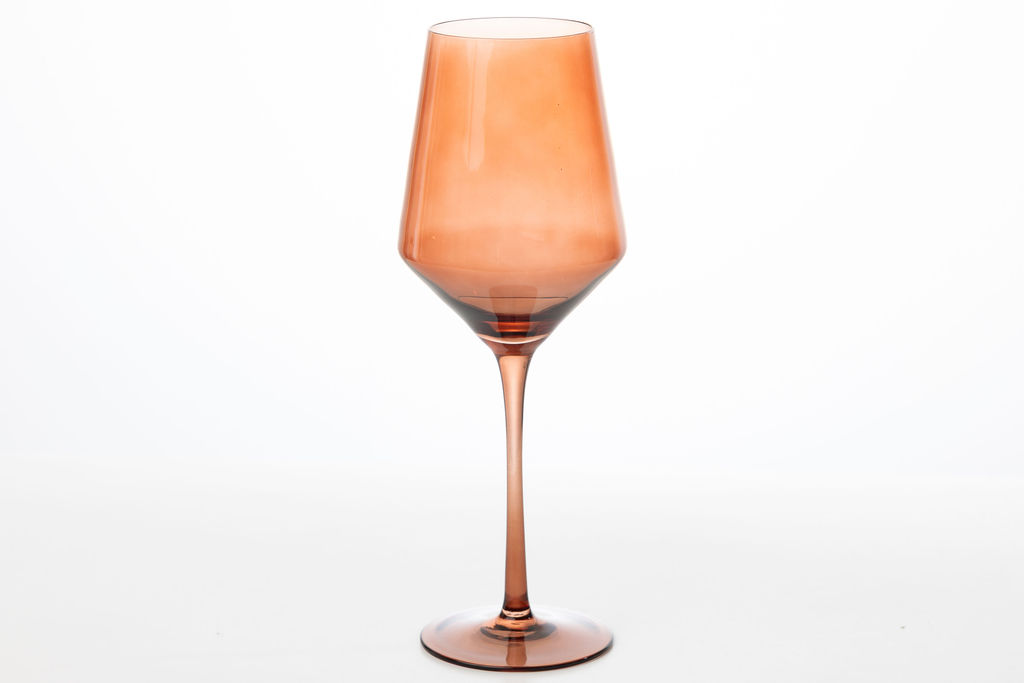 CHOCOLATE WINE GLASS $1.50