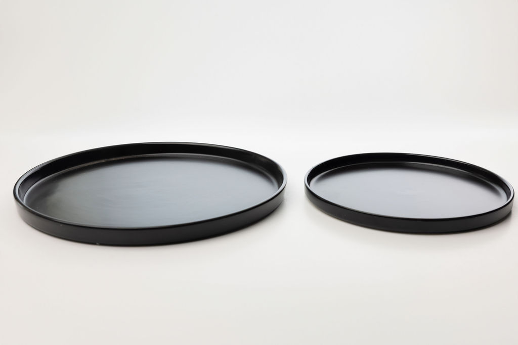 BLACK SALAD PLATE $1.70